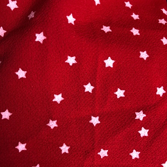 Red wrap dress with star print #nwt - Picture 3 of 4